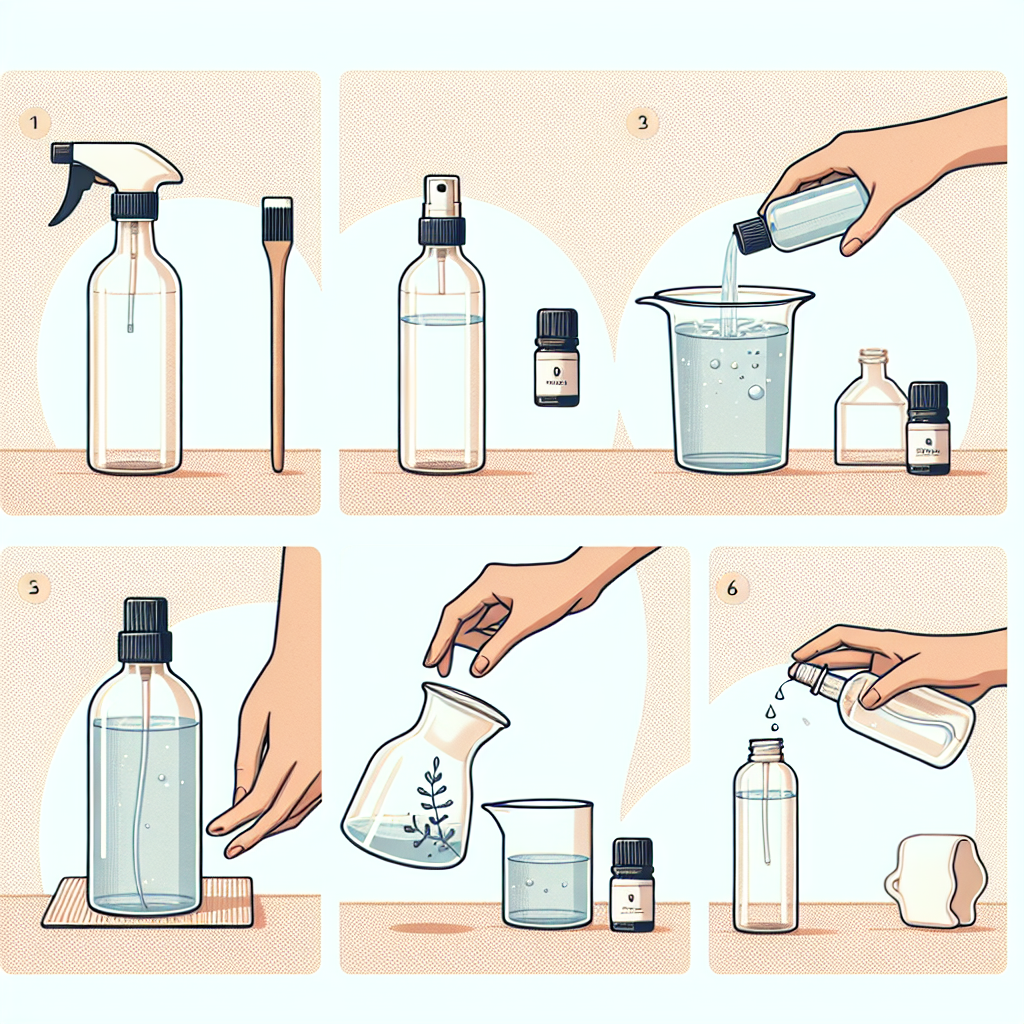 DIY room spray using essential oils and water