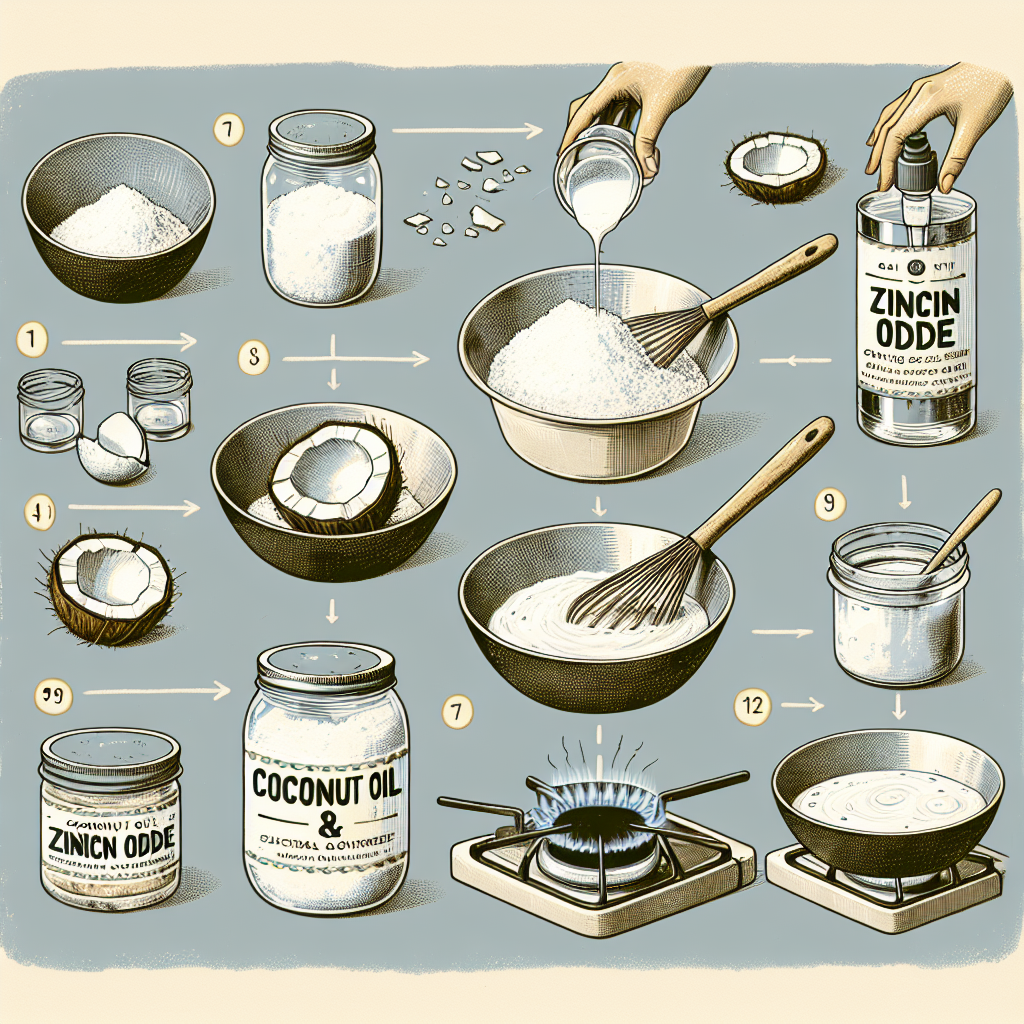 DIY natural sunscreen using coconut oil and zinc oxide